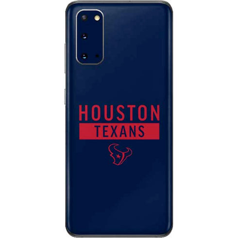 NFL Houston Texans Blue Performance Series Galaxy S20 Skin