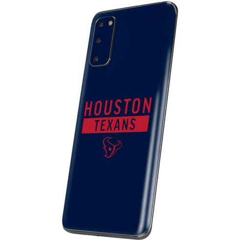 NFL Houston Texans Blue Performance Series Galaxy S20 Skin