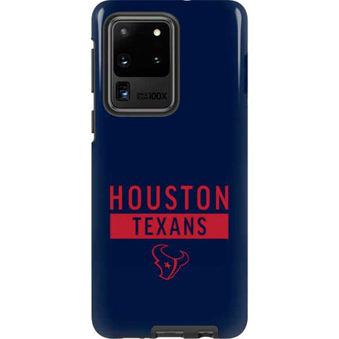 NFL Houston Texans Blue Performance Series Galaxy S20 Ultra 5G Pro Case