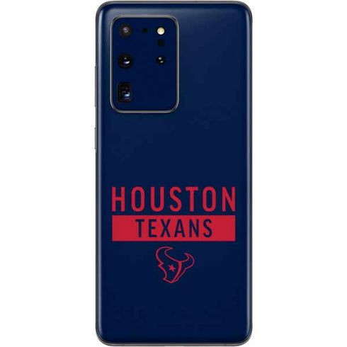 NFL Houston Texans Blue Performance Series Galaxy S20 Ultra 5G Skin