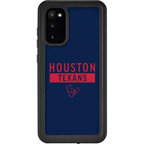 NFL Houston Texans Blue Performance Series Galaxy S20 Waterproof Case