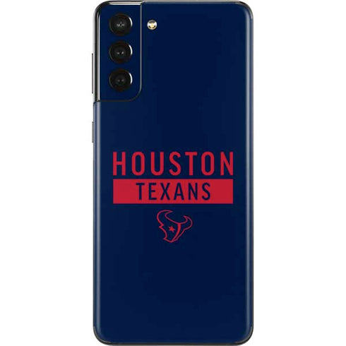 NFL Houston Texans Blue Performance Series Galaxy S21 Plus 5G Skin