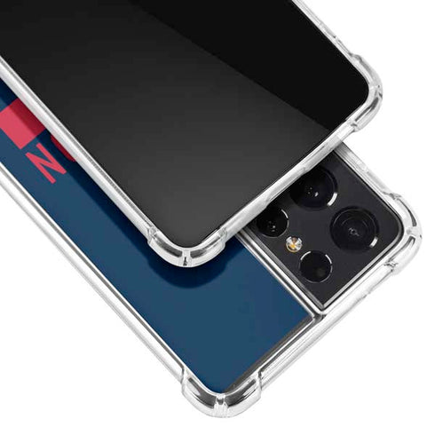NFL Houston Texans Blue Performance Series Galaxy S21 Ultra 5G Clear Case