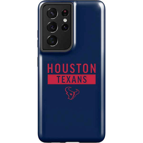 NFL Houston Texans Blue Performance Series Galaxy S21 Ultra 5G Pro Case