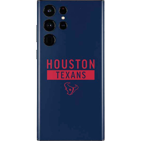 NFL Houston Texans Blue Performance Series Galaxy S22 Ultra Skin