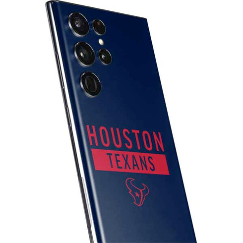 NFL Houston Texans Blue Performance Series Galaxy S22 Ultra Skin