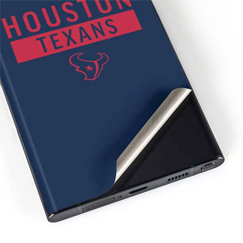 NFL Houston Texans Blue Performance Series Galaxy S22 Ultra Skin