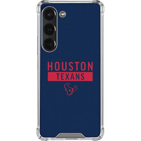 NFL Houston Texans Blue Performance Series Galaxy S23 Clear Case