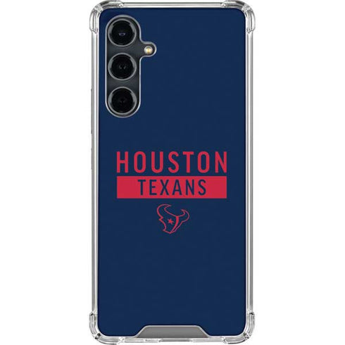 NFL Houston Texans Blue Performance Series Galaxy S23 FE Clear Case