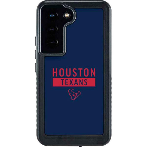 NFL Houston Texans Blue Performance Series Galaxy S23 Waterproof Case