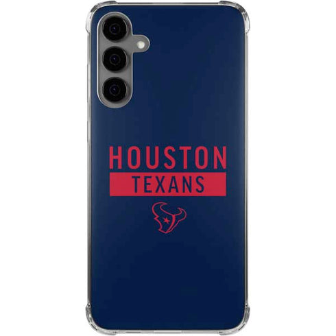NFL Houston Texans Blue Performance Series Galaxy S24 Plus Clear Case