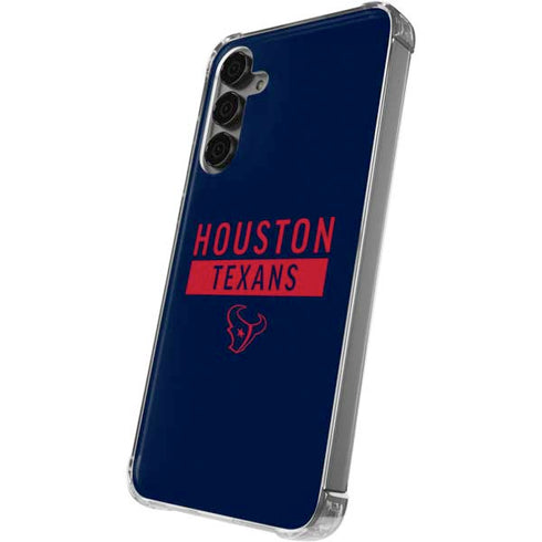 NFL Houston Texans Blue Performance Series Galaxy S24 Plus Clear Case