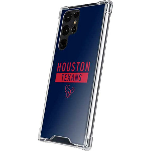 NFL Houston Texans Blue Performance Series Galaxy S24 Ultra Clear Case