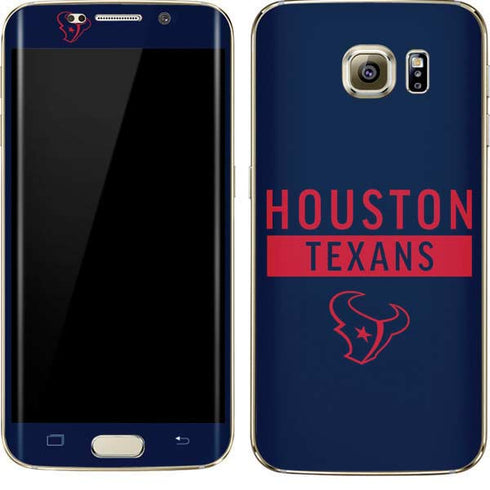 NFL Houston Texans Blue Performance Series Galaxy S7 Edge Skin