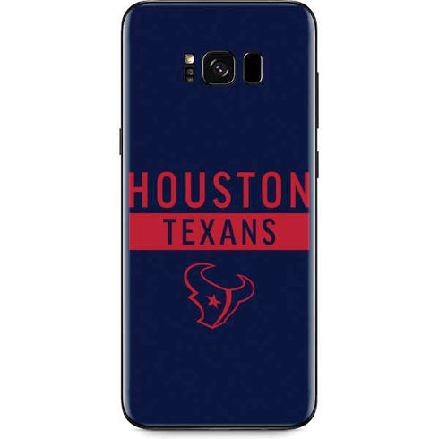 NFL Houston Texans Blue Performance Series Galaxy S8 Plus Skin