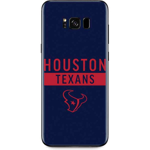 NFL Houston Texans Blue Performance Series Galaxy S8 Skin