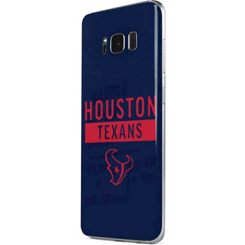 NFL Houston Texans Blue Performance Series Galaxy S8 Skin