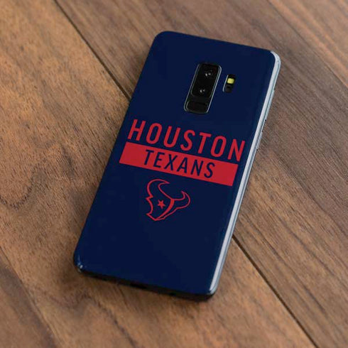 NFL Houston Texans Blue Performance Series Galaxy S9 Plus Skin