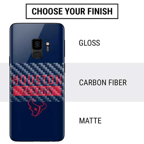 NFL Houston Texans Blue Performance Series Galaxy S9 Skin