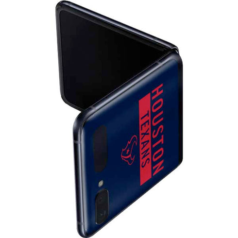 NFL Houston Texans Blue Performance Series Galaxy Z Flip Skin