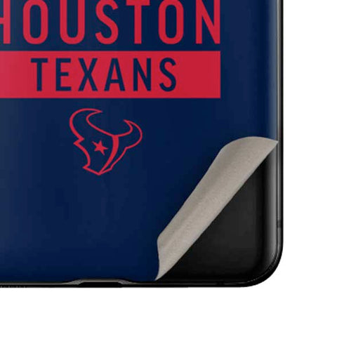 NFL Houston Texans Blue Performance Series Galaxy Z Flip Skin