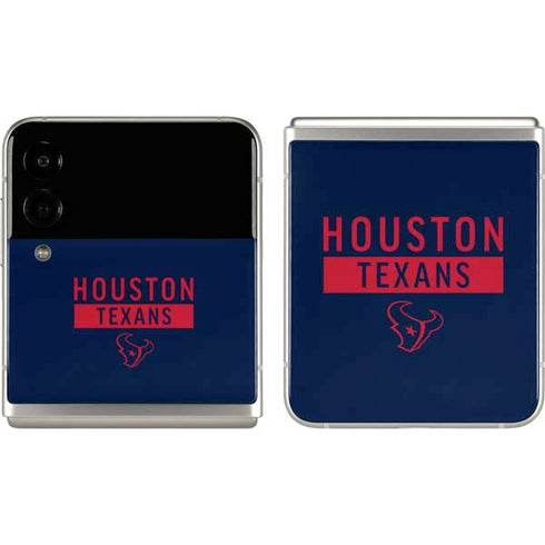 NFL Houston Texans Blue Performance Series Galaxy Z Flip3 5G Skin