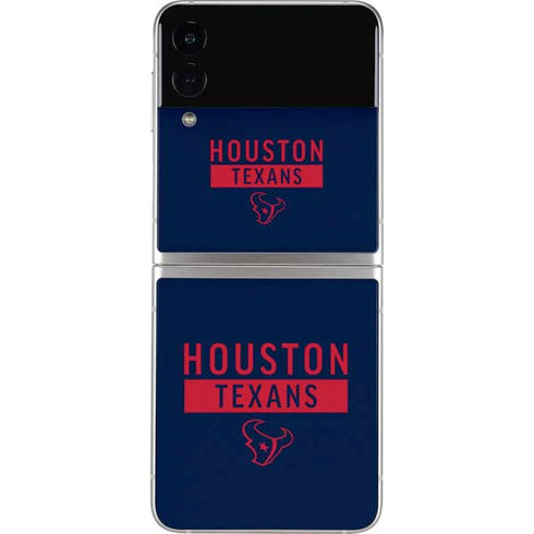 NFL Houston Texans Blue Performance Series Galaxy Z Flip3 5G Skin