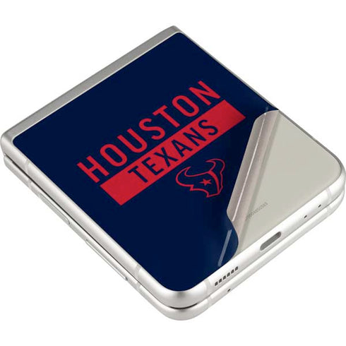 NFL Houston Texans Blue Performance Series Galaxy Z Flip3 5G Skin
