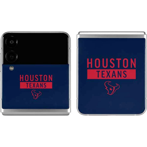 NFL Houston Texans Blue Performance Series Galaxy Z Flip4 5G Skin