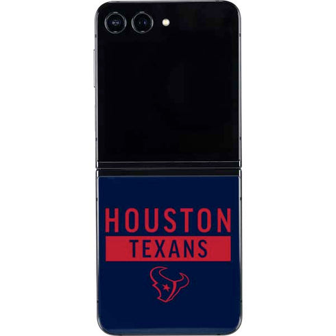 NFL Houston Texans Blue Performance Series Galaxy Z Flip5 5G Skin