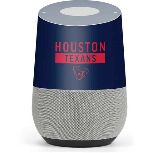 NFL Houston Texans Blue Performance Series Google Home Skin