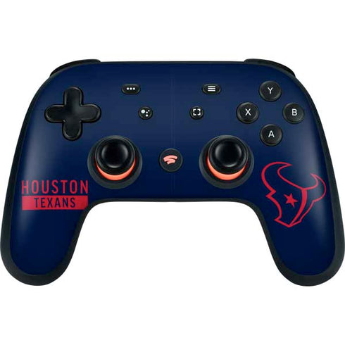 NFL Houston Texans Blue Performance Series Google Stadia Controller Skin