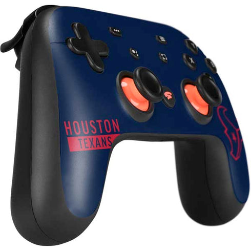 NFL Houston Texans Blue Performance Series Google Stadia Controller Skin