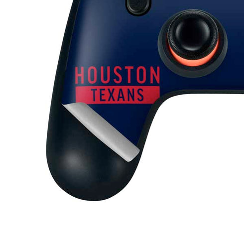 NFL Houston Texans Blue Performance Series Google Stadia Controller Skin
