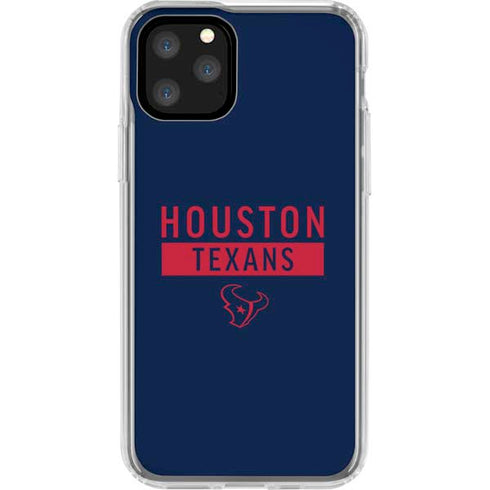 NFL Houston Texans Blue Performance Series iPhone 11 Pro Clear Case