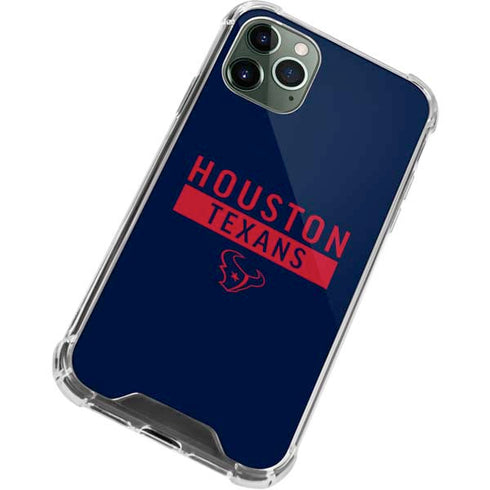 NFL Houston Texans Blue Performance Series iPhone 11 Pro Max Clear Case