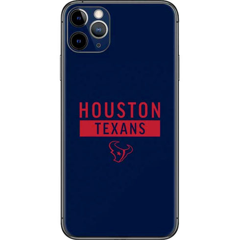 NFL Houston Texans Blue Performance Series iPhone 11 Pro Max Skin