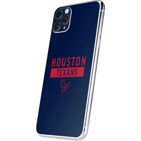 NFL Houston Texans Blue Performance Series iPhone 11 Pro Max Skin