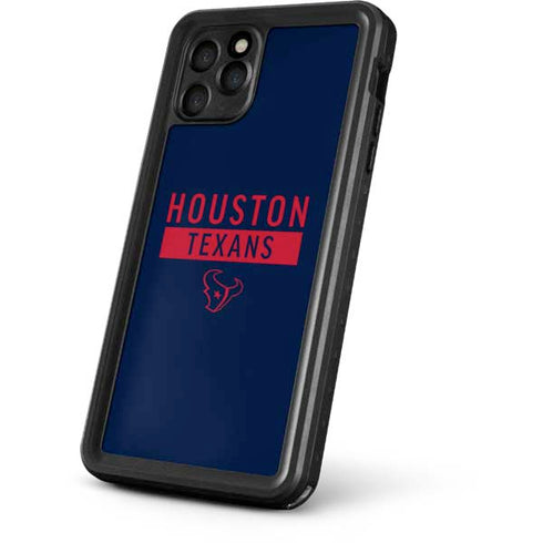 NFL Houston Texans Blue Performance Series iPhone 11 Pro Max Waterproof Case