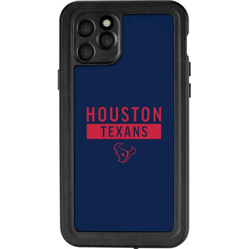 NFL Houston Texans Blue Performance Series iPhone 11 Pro Waterproof Case