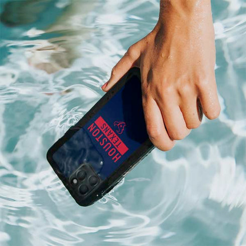 NFL Houston Texans Blue Performance Series iPhone 11 Pro Waterproof Case