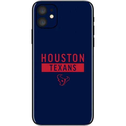 NFL Houston Texans Blue Performance Series iPhone 11 Skin