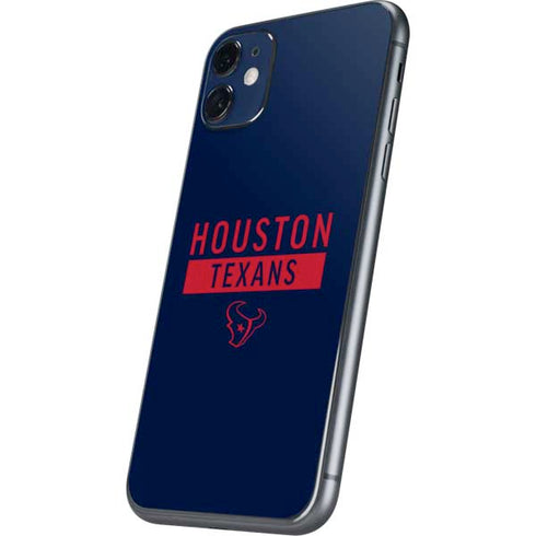 NFL Houston Texans Blue Performance Series iPhone 11 Skin