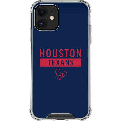 NFL Houston Texans Blue Performance Series iPhone 12 Clear Case