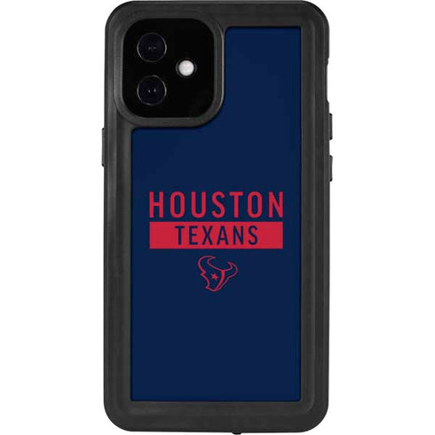 NFL Houston Texans Blue Performance Series iPhone 12 Mini Waterproof Case