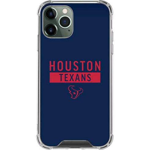 NFL Houston Texans Blue Performance Series iPhone 12 Pro Clear Case
