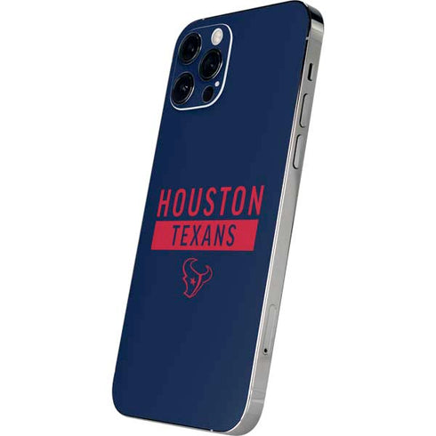 NFL Houston Texans Blue Performance Series iPhone 12 Pro Max Skin