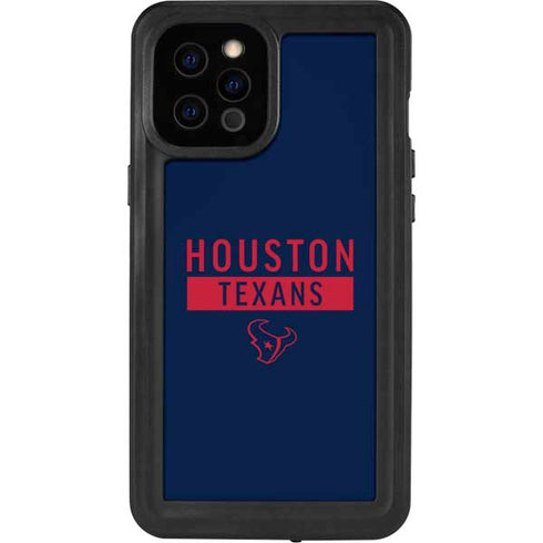 NFL Houston Texans Blue Performance Series iPhone 12 Pro Max Waterproof Case