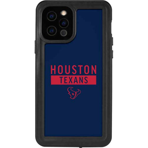 NFL Houston Texans Blue Performance Series iPhone 12 Pro Waterproof Case