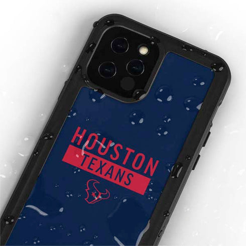 NFL Houston Texans Blue Performance Series iPhone 12 Pro Waterproof Case